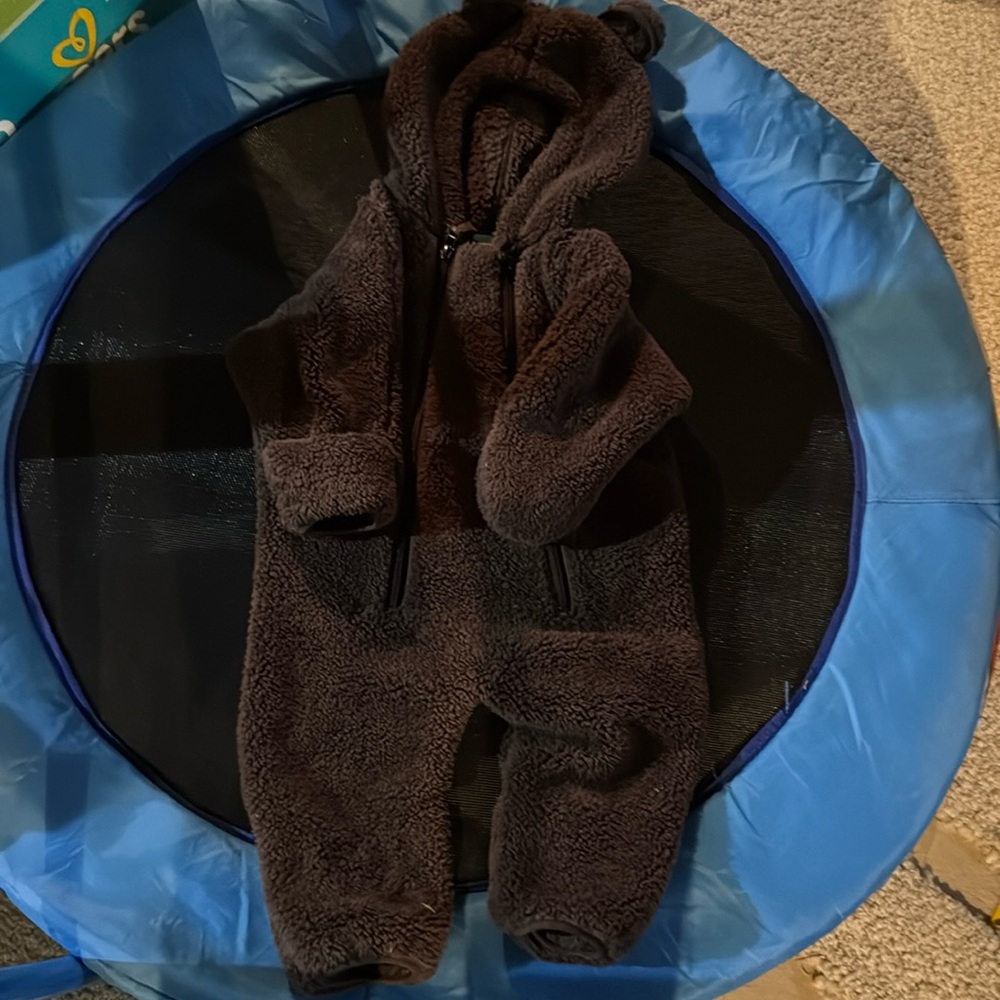 LL Bean Fleece Bear Suit 3-6 months